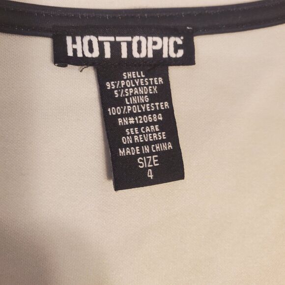 Hot Topic Mushroom Butterfly Border Babydoll Heavy Satin Dress Plus Size 4XL - Picture 10 of 14